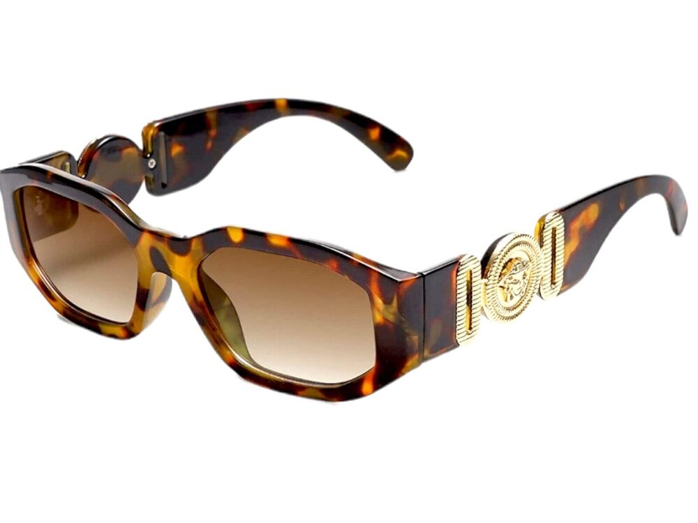 VANLINKER - Unisex sunglasses protection UV VL9602 rectangular brown Lens
